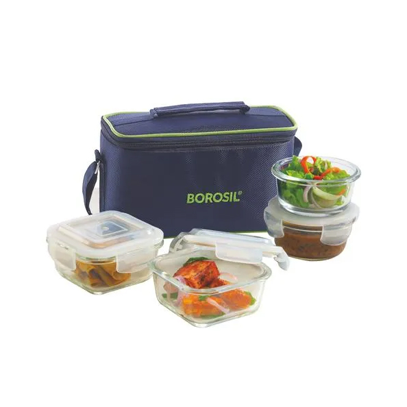 Borosil Lunch Box Glass 